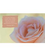 O give thanks unto the LORD, for he is good: for his mercy endureth for ever. (Psalms 107:1 

Artwork design features an elegant design of a natural rose accompanied by bible verse on natural beige.